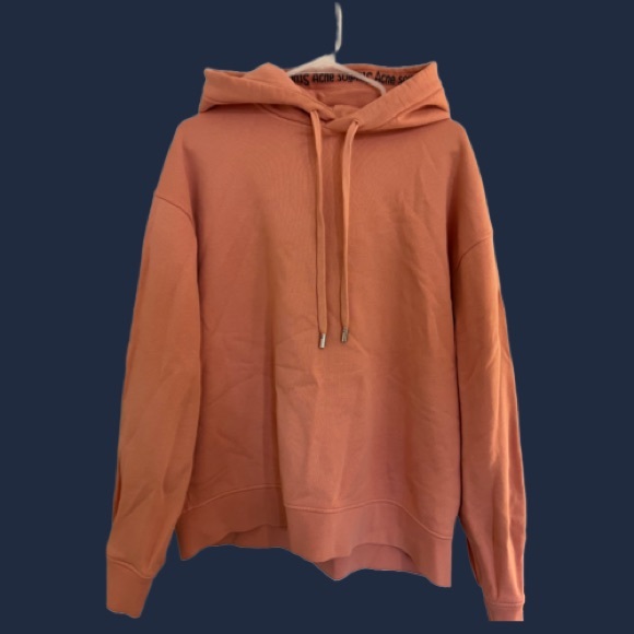 ACNE STUDIOS yala ribbed peach hoodie - Picture 5 of 9